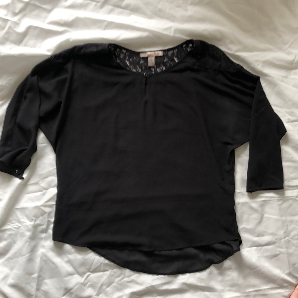 Black Blouse with lace